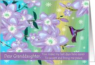 Granddaughter - Goodbye from a Terminally ill Grandparent card
