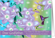 Godfather - Goodbye from a Terminally ill Adult Godchild card