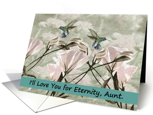 To Aunt - Goodbye from a Terminally ill Niece or Nephew card (1168798)