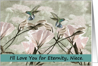 To Niece - Goodbye from a Terminally ill Aunt or Uncle card