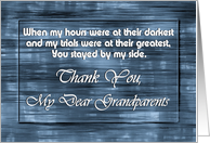 To Grandparents - Goodbye from a Terminally ill Grandchild card