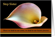 Step Sister - Goodbye from a Terminally ill Step Sibling card