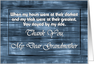 Grandmother - Goodbye From terminally ill Adult Grandchild card