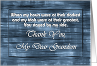 Grandson - Goodbye From terminally ill Grandparent card
