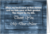 Niece - Goodbye From terminally ill Aunt or Uncle card