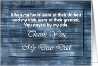 Dad - Goodbye From terminally ill Adult Child card