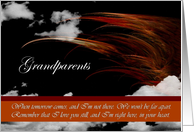Grandparents - Goodbye From terminally ill Adult Grandchild card