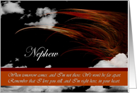 Nephew - Goodbye From terminally ill Aunt or Uncle card