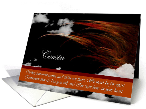 Cousin - Goodbye From terminally ill Cousin card (1177096)