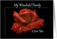 To Family - Goodbye From a terminally ill Adult Family Member card