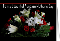 Aunt / Happy Mother’s Day - Painted Bouquet card