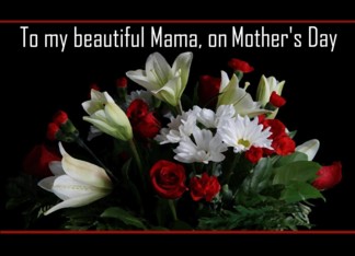 Mama / Happy Mother's Day - Painted Bouquet