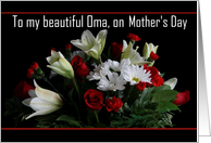 Oma / Happy Mother’s Day - Painted Bouquet card