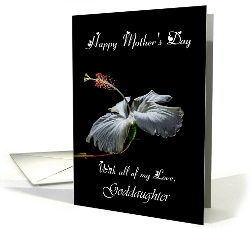 Goddaughter / Happy Mother's Day - Painted Hibiscus card (1239118)