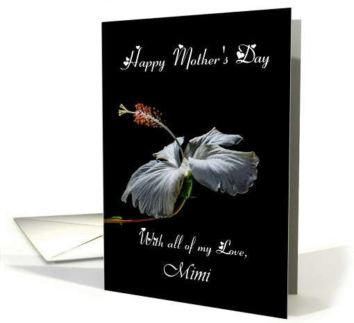 Mimi / Happy Mother's Day - Painted Hibiscus card (1239146)