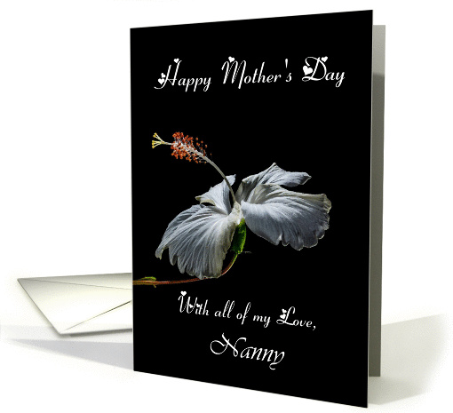 Nanny / Happy Mother's Day - Painted Hibiscus card (1239304)