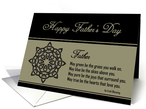 Father - Happy Father's Day - Celtic Knot / Irish Blessing card