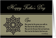 Opa Happy Father’s Day Celtic Knot / Irish Blessing card