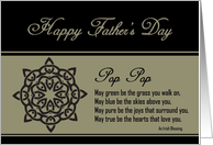 Pop Pop - Happy Father’s Day - Celtic Knot / Irish Blessing card