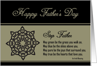 Step Father - Happy Father’s Day - Celtic Knot / Irish Blessing card