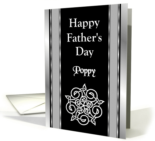 Poppy - Happy Father's Day - Celtic Knot card (1256796)