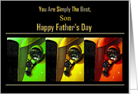 Son - Happy Father’s Day - Old Car Front View card