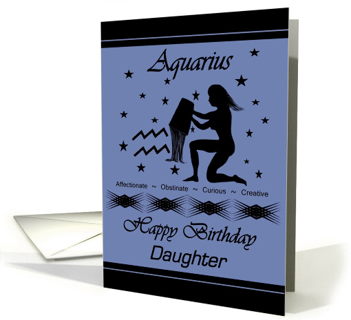 Daughter / Aquarius Birthday - General - Zodiac Sign /... (1334912)