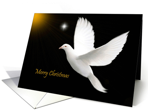 Merry Christmas - General - White Dove card (271765)
