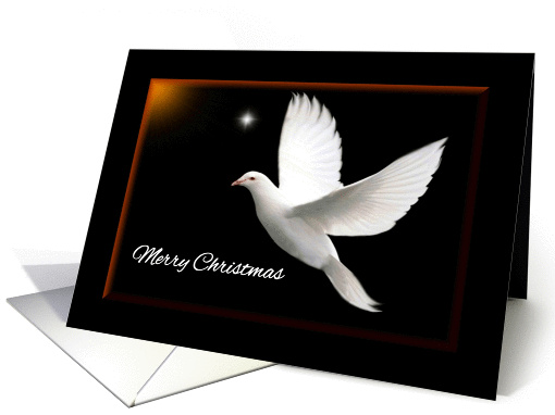 Merry Christmas - General - White Dove card (271783)