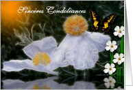 French / Sincere Condolences Card