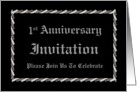 1ST Anniversary - Invitation card