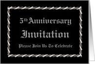 5th Anniversary - Invitation card