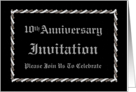 10th Anniversary - Invitation card