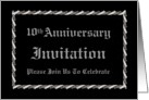 10th Anniversary - Invitation card