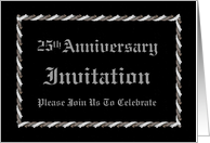 25th Anniversary - Invitation card