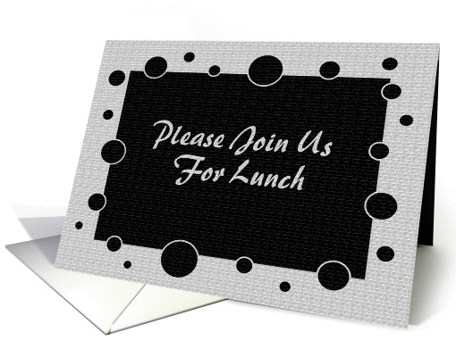 Invitation - Please join us for a lunch meeting card (368005)