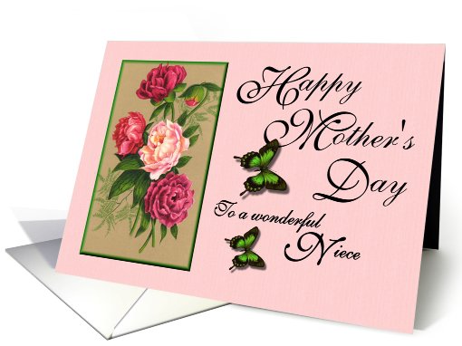 Happy Mother's Day - To a wonderful Niece / Peonies &... (409955)
