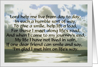 Inspirational Art Card / Lord Help Me... card