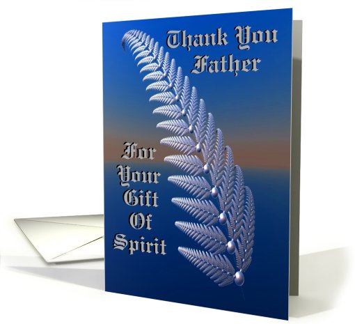 Thank You / Father (Priest) card (425510)