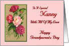 To A special Nanny - With All Of My Love / Happy Grandparents Day card