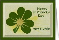 Happy St. Patrick’s Day - Aunt & Uncle card