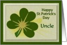 Happy St. Patrick’s Day - Uncle card