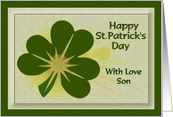 Happy St. Patrick’s Day - With Love Son card