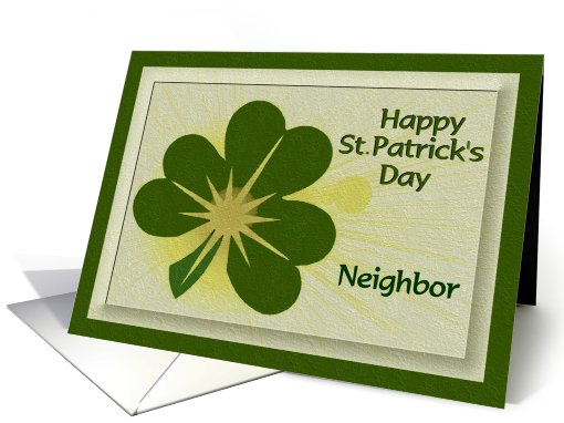 Happy St. Patrick's Day - Neighbor card (539799)