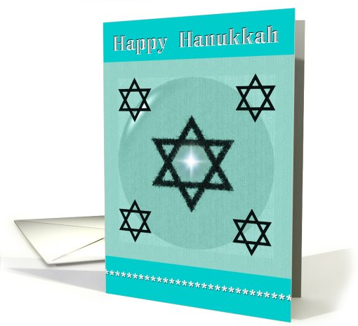 Happy Hanukkah ~ General ~ Star of David card (718149)