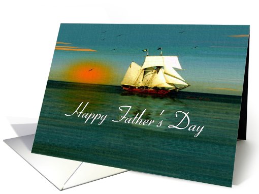 Father's Day ~ General ~ Ship at sea card (769436)