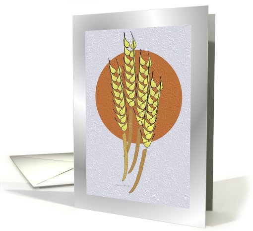 Blank Card / Notes ~ General ~ Autumn Harvest Wheat card (776278)