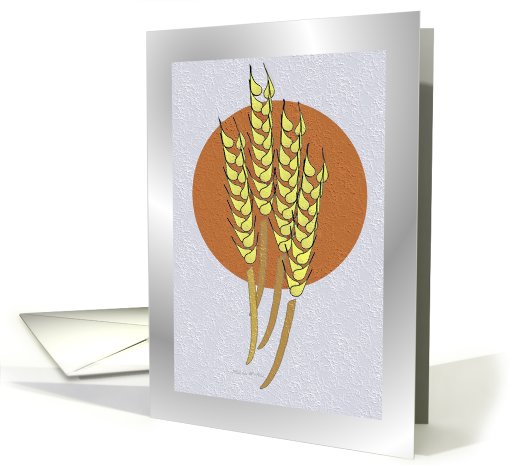 Blank Card / Notes ~ General ~ Autumn Harvest Wheat card (776278)