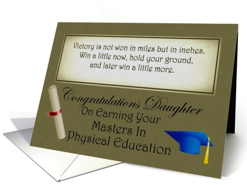 Graduation Congratulations ~ Daughter ~ Verse/Scroll/Mortar card