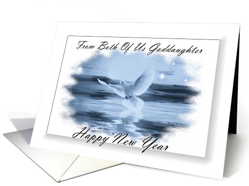 Happy New Year ~ From Both Of Us Goddaughter ~ Dove Flying... (830083)